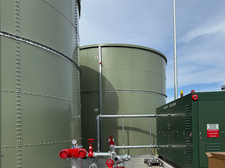 Commercial fire pump system and water storage tank installation Victoria
